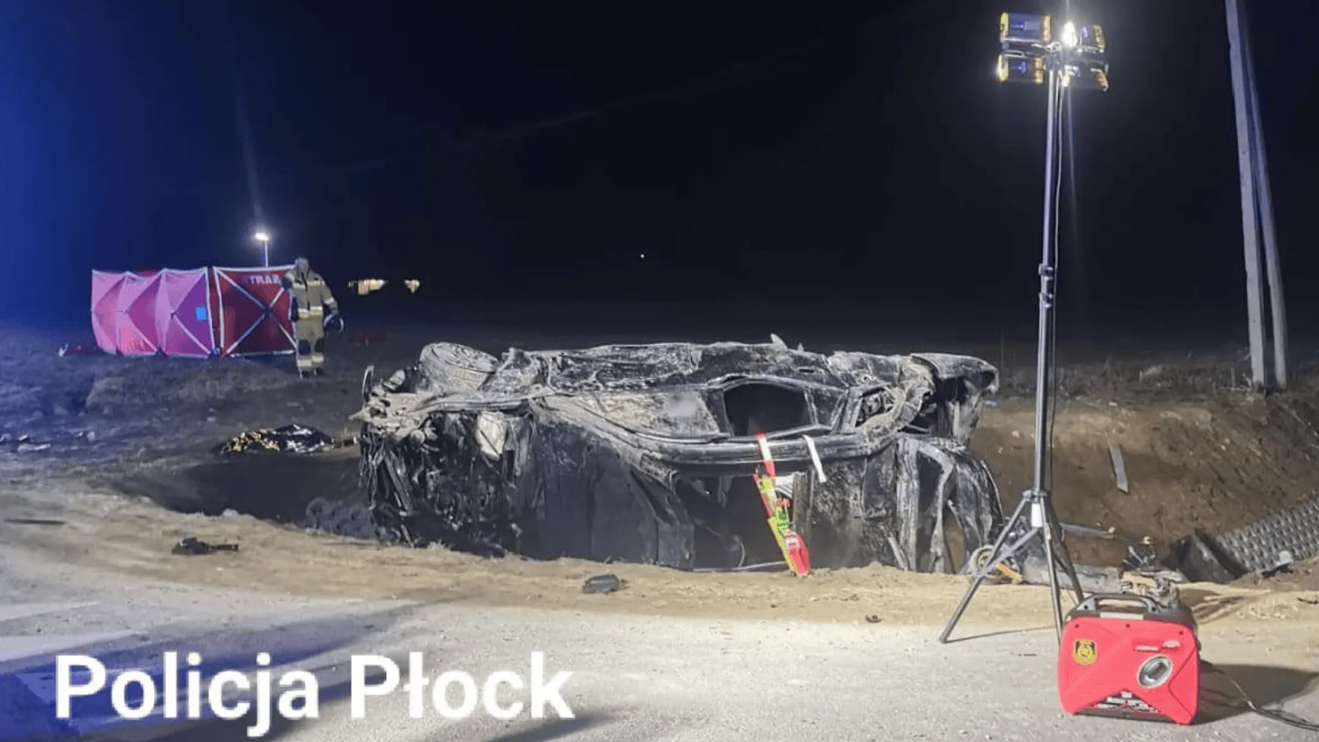 Wypadek, fot. Komenda Miejska Policji w Płocku/Facebook