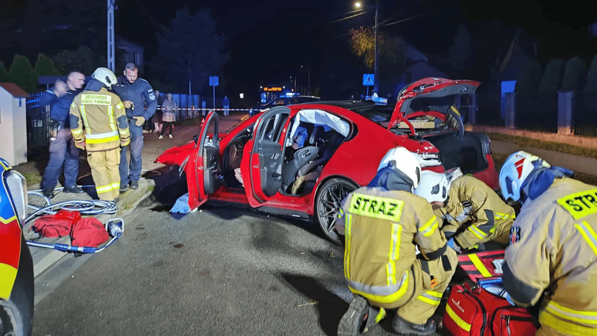 Wypadek, straż pożarna