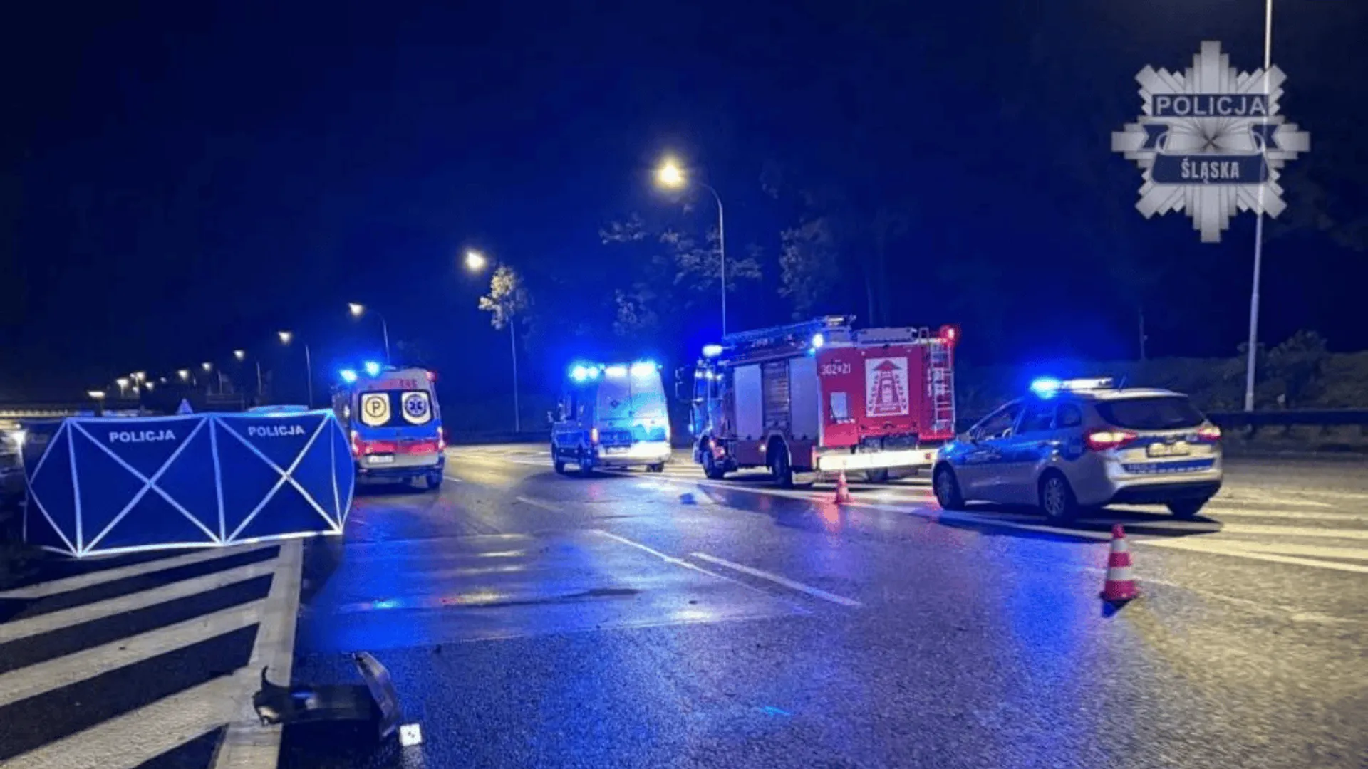 Wypadek, A4, policja