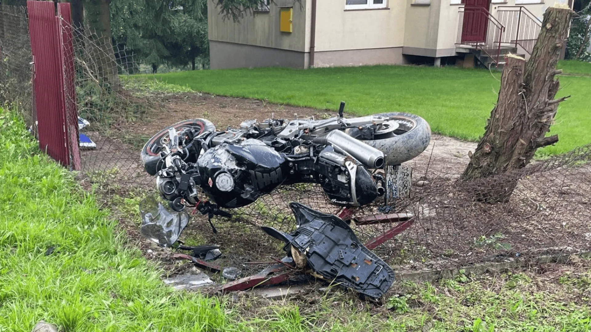 Wypadek, motocykl