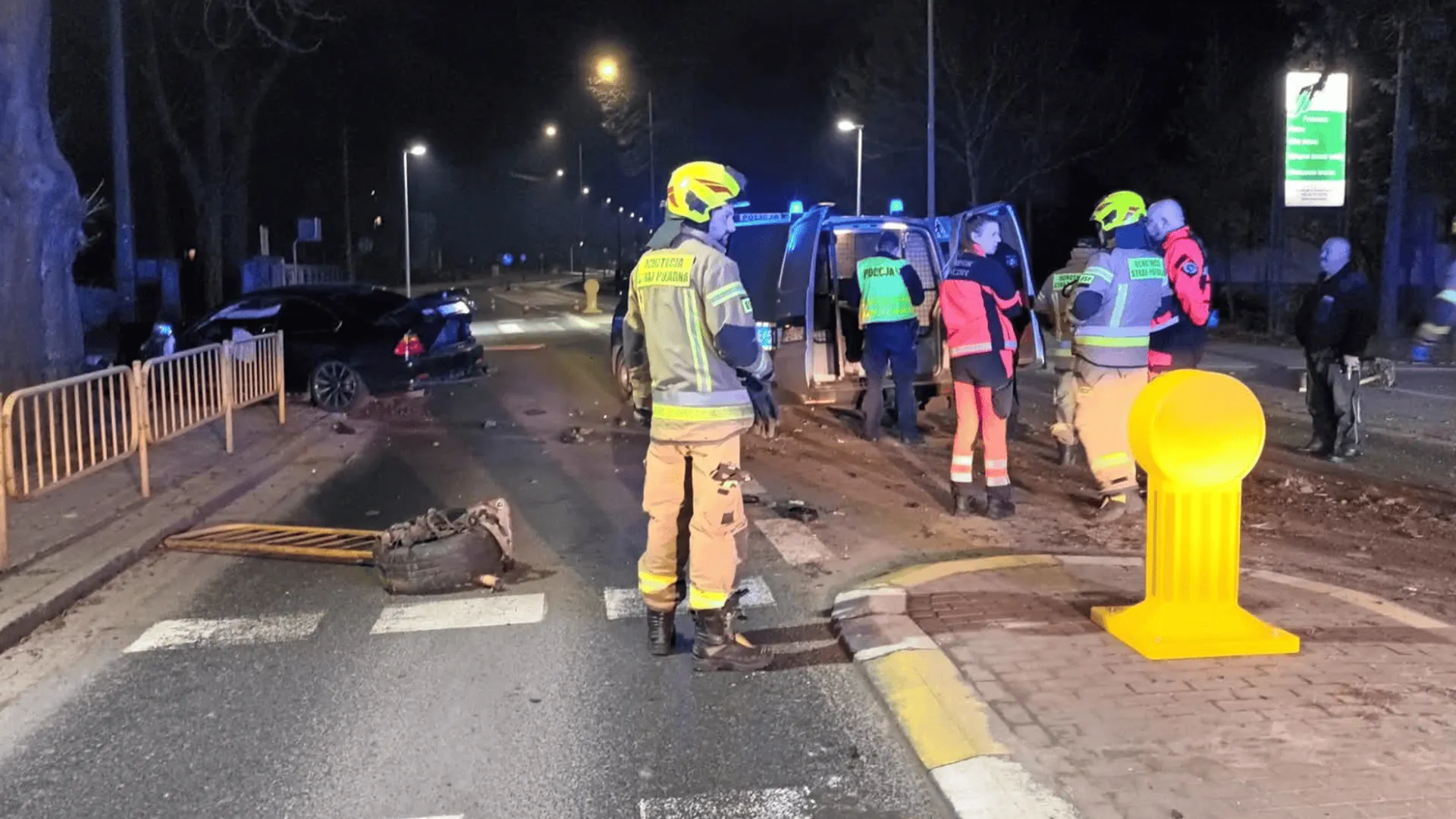 Wypadek, fot. Ochotnicza Straż Pożarna Skwierzyna/Facebook