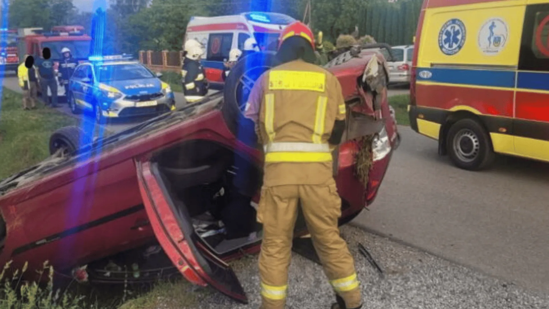 Wypadek w Suliszowie