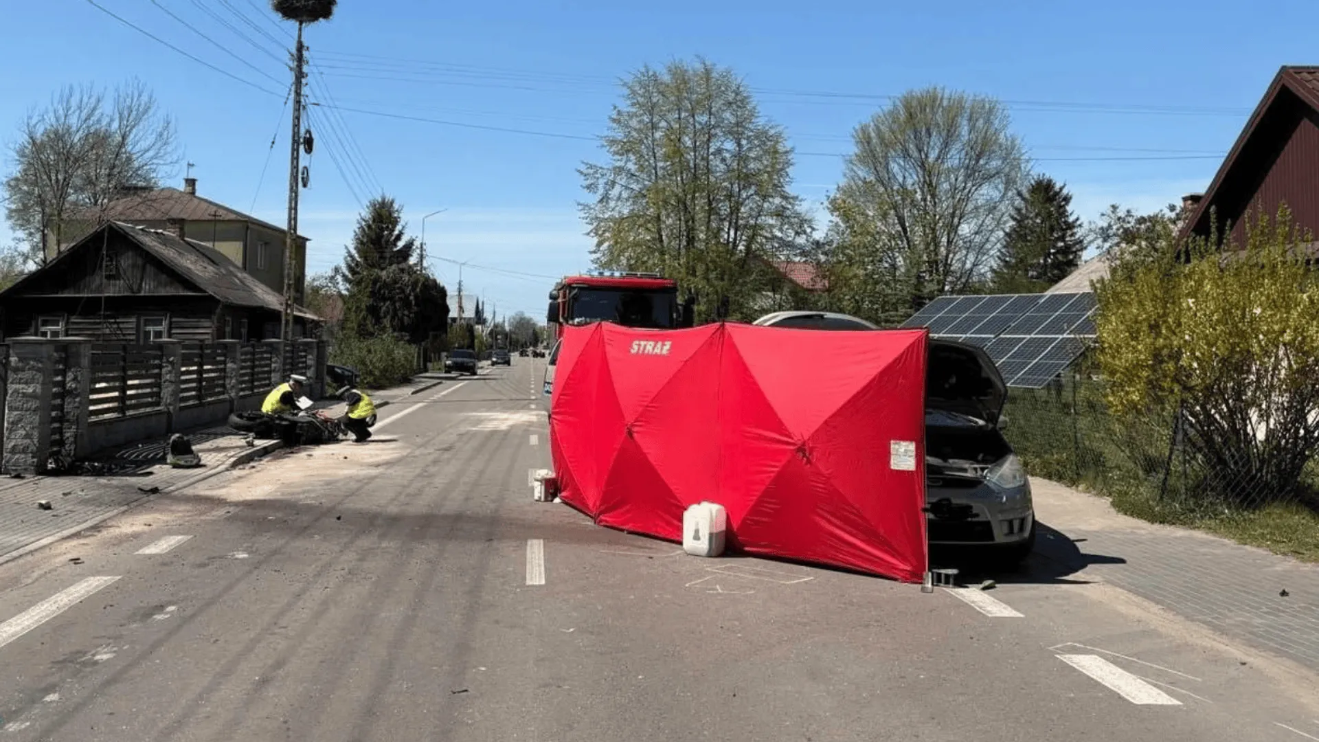 Wypadek, fot. Policja Bialska/Facebook