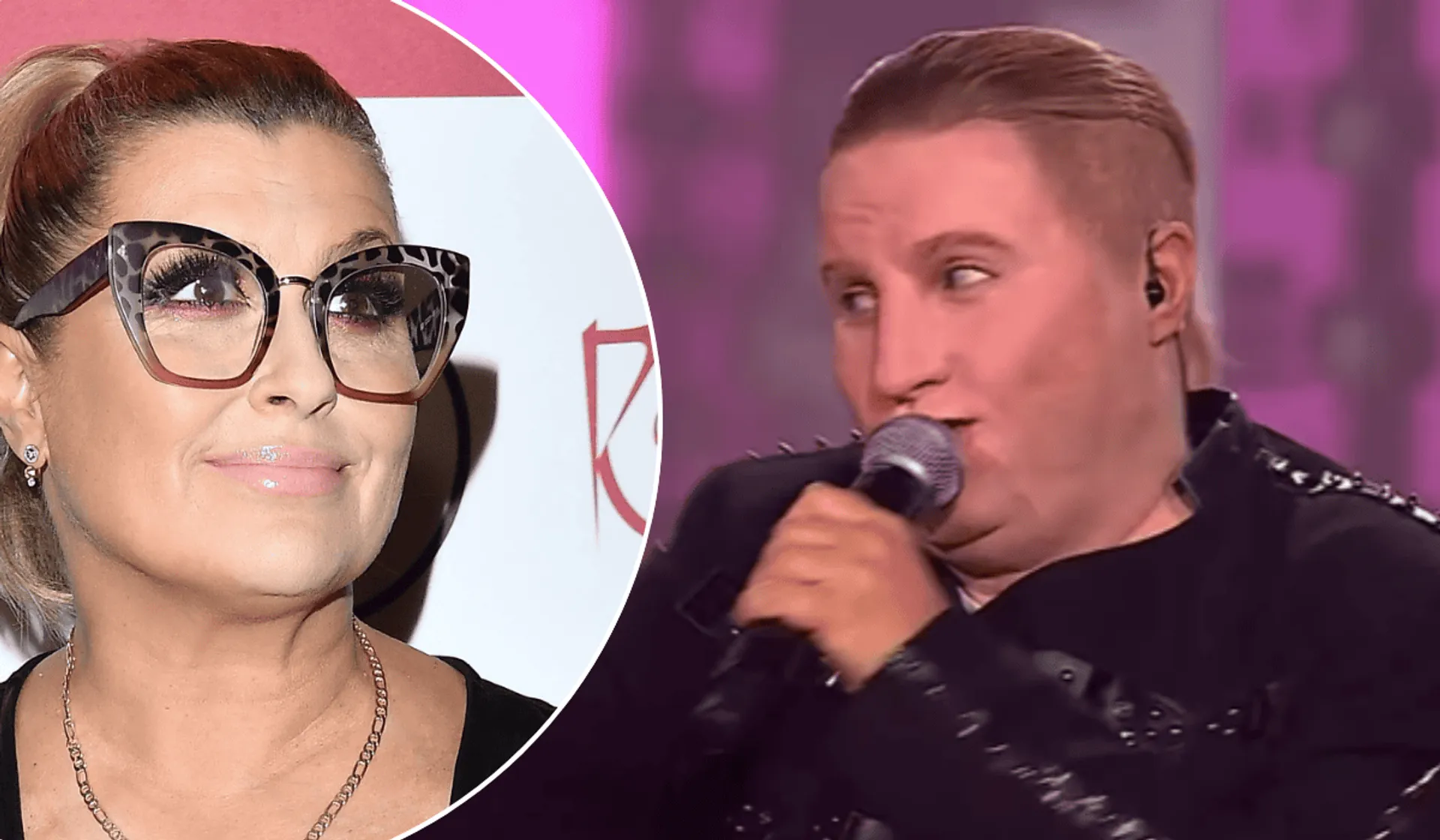 Katarzyna Skrzynecka i Katarzyna Skrzynecka jako Łukasz Golec