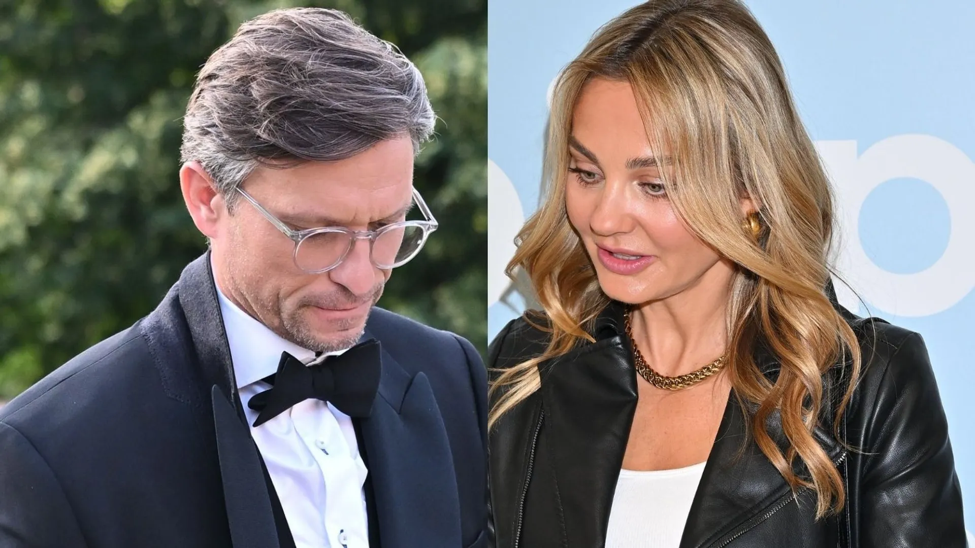 Zaniepokojona Małgorzata Socha z mężem