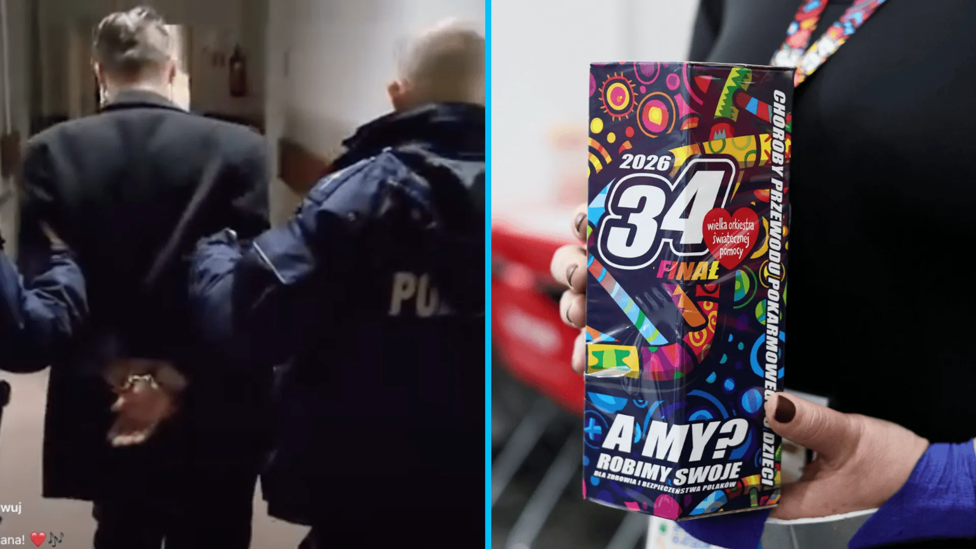 Zatrzymanie sprawcy, fot. Komenda Miejska Policji w Grudziądzu/Facebook, Anita Walczewska/East News