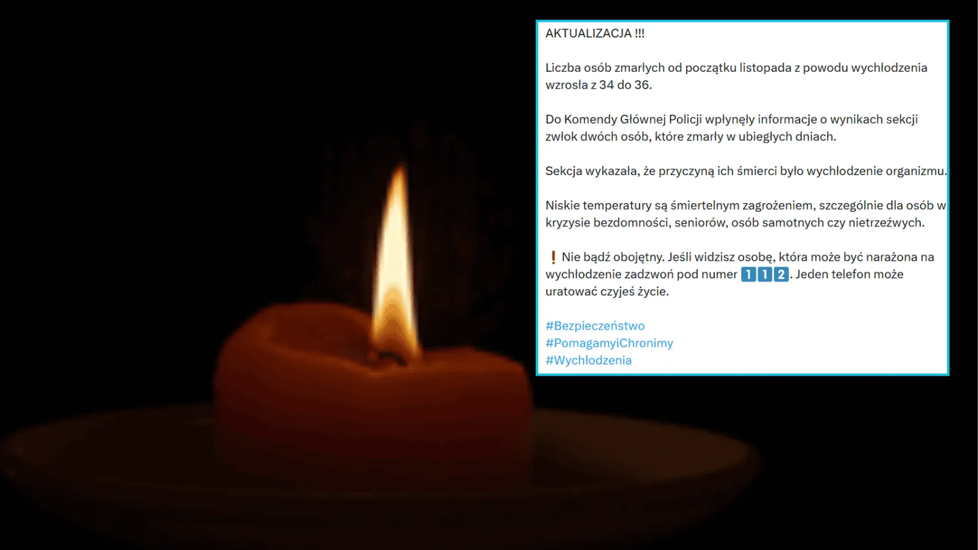 Wzrost ofiar zimy w Polsce: kolejne przypadki wychłodzenia alarmują służby