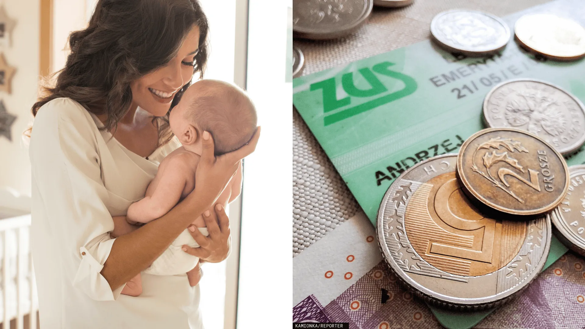 matka z dzieckiem, ZUS