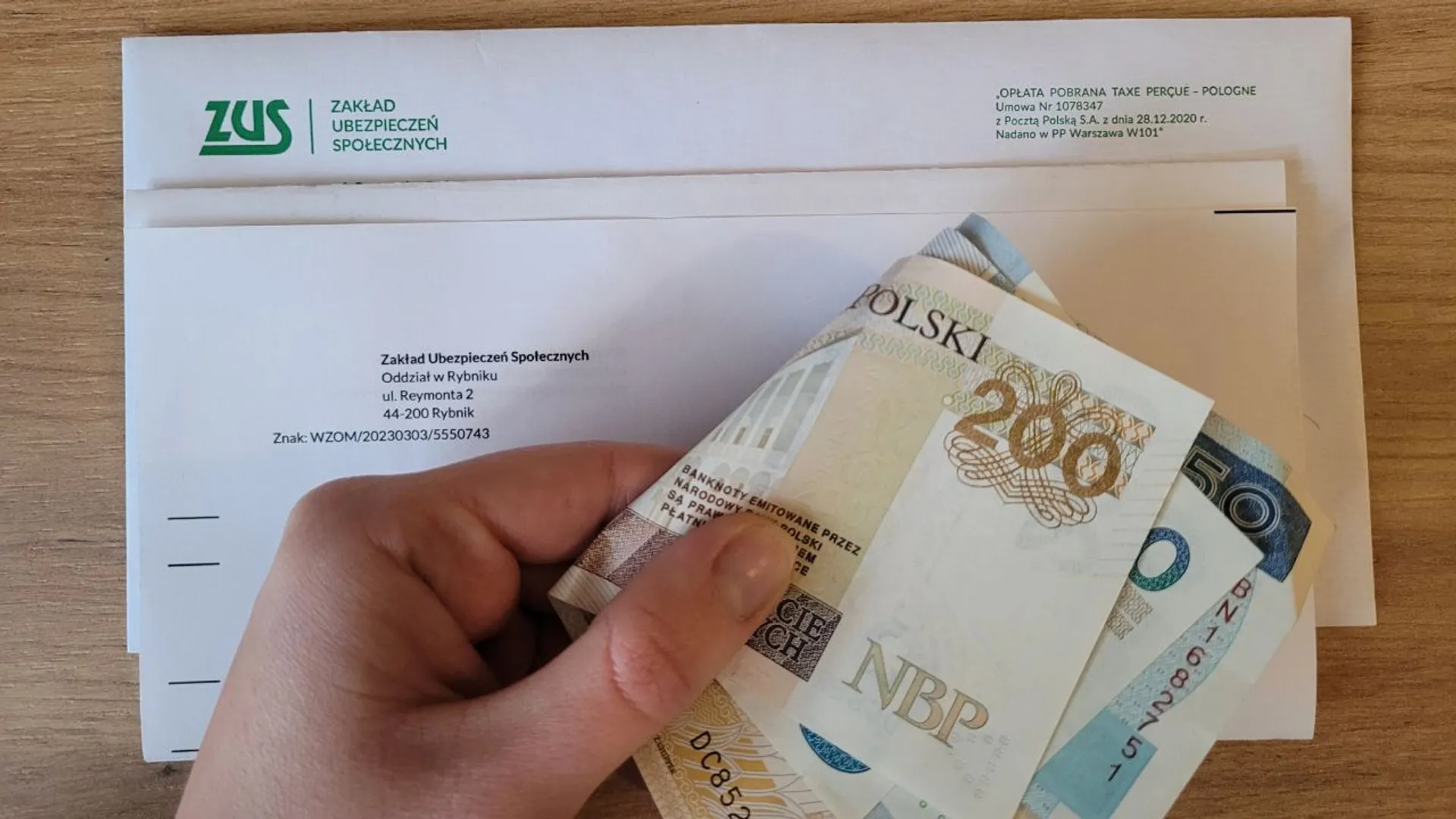 ZUS, pieniądze