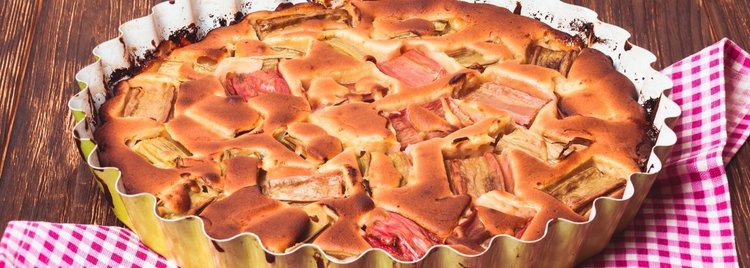 Przepis na tartę z rabarbarem