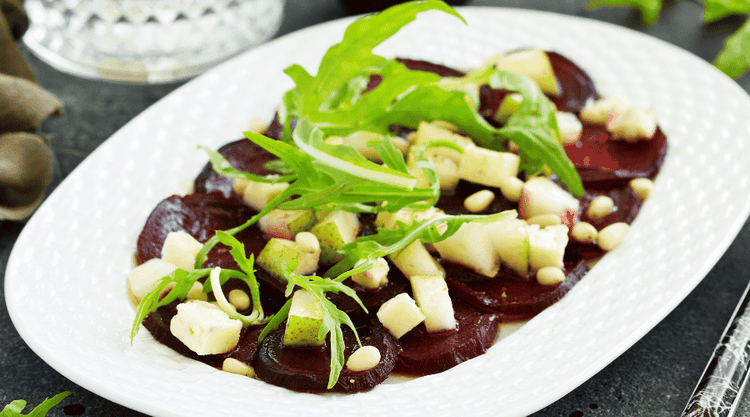 Carpaccio z buraka i gruszki czyli elegancka przystawka na przyjęcie