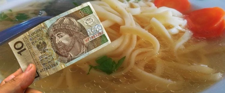 Całkowity koszt ugotowania rosołu