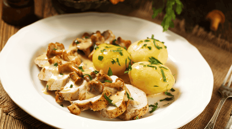 Kurczak w sosie kurkowym - pysznie i aromatycznie