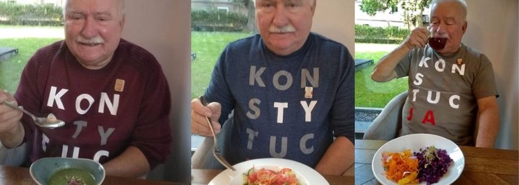Lech Wałęsa zawiedziony jakością diety pudełkowej
