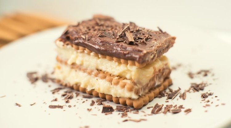 Ekspresowe ciasto bez pieczenia Milky Way