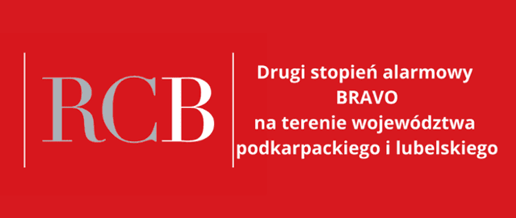 Drugi stopień alarmowy BRAVO na terenie dwóch województw