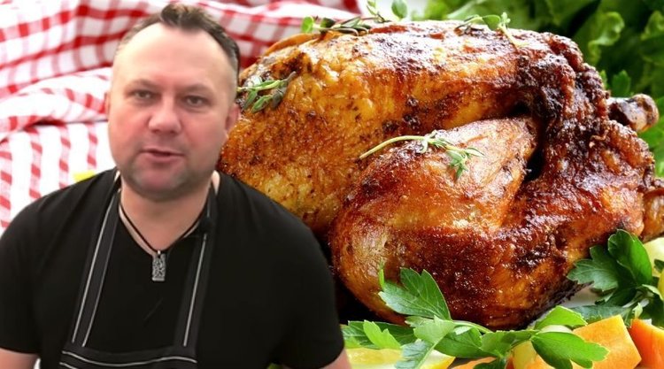 Kurczak pieczony w soli według Tomasza Strzelczyka. Obiad za grosze, a smak jak z restauracji