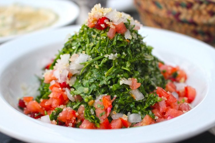 Tabbouleh z bobem i fetą