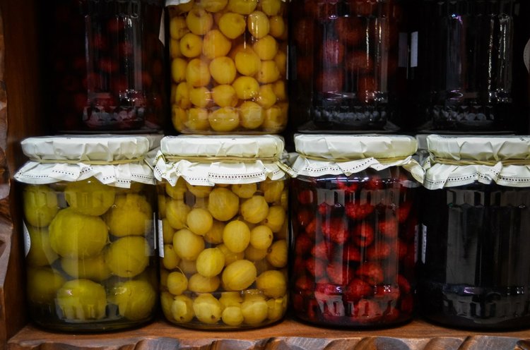 Kompot rabarbarowy z miętą
