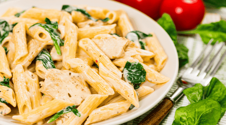 Przepis na makaron penne z kurczakiem 