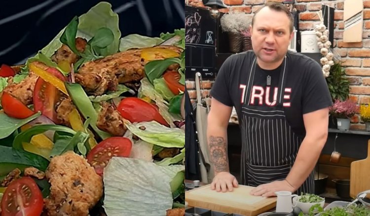 Strzelczyk przeszedł sam siebie. Jego sałatka gyros jest inna niż wszystkie