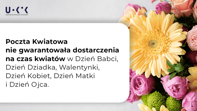 UOKiK nakłada ogromną karę na Pocztę Kwiatową. Nie dostarczali kwiatów na czas