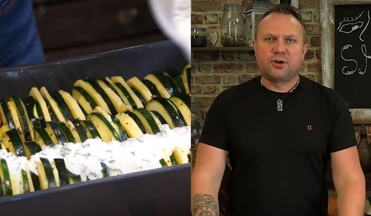 Strzelczyk wziął cukinię i pokazał na co go stać. Jego patent na tani obiad zachwyci każdego
