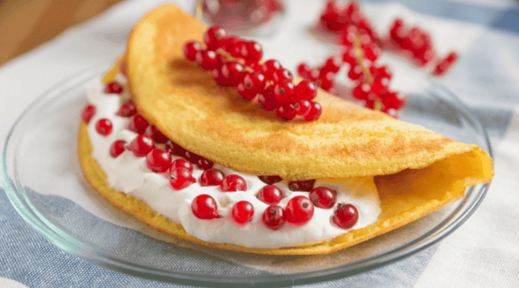Puszysty omlet bez jajek