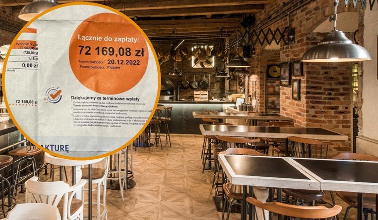 Kosmiczny rachunek za gaz dla polskiej restauracji