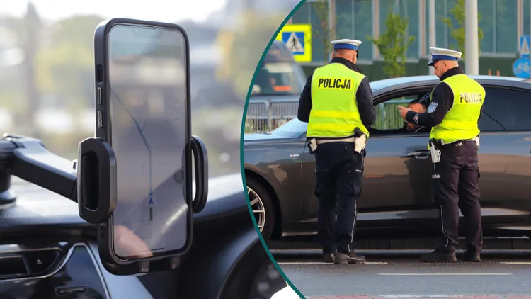 Uchwyt na telefon też grozi mandatem. Kierowca może stracić 3000 zł i dowód