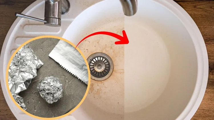 Przejedź folią aluminiową po zlewie. Nie uwierzysz własnym oczom co się stanie
