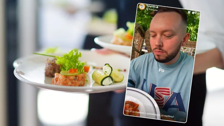 Zjadł makaron w warszawskiej restauracji. Książulo pokazuje "paragony grozy"
