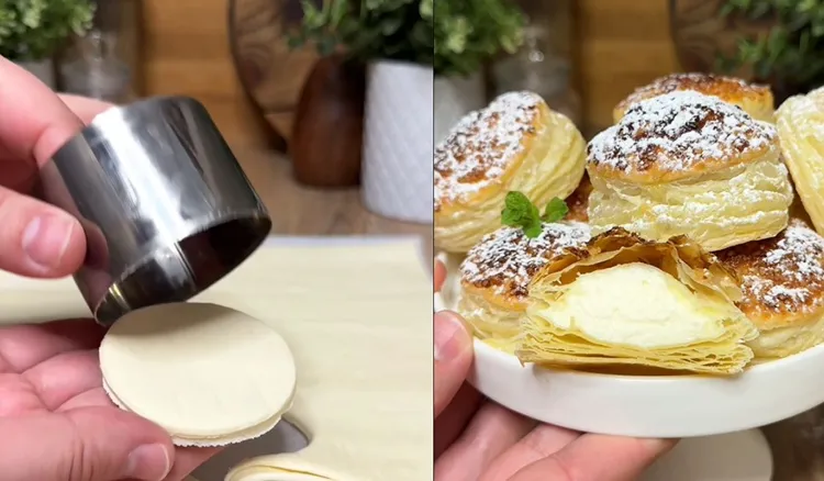 Biorę ciasto francuskie i daję ulubione nadzienie. Nie ma lepszego sposobu na domowe pączki