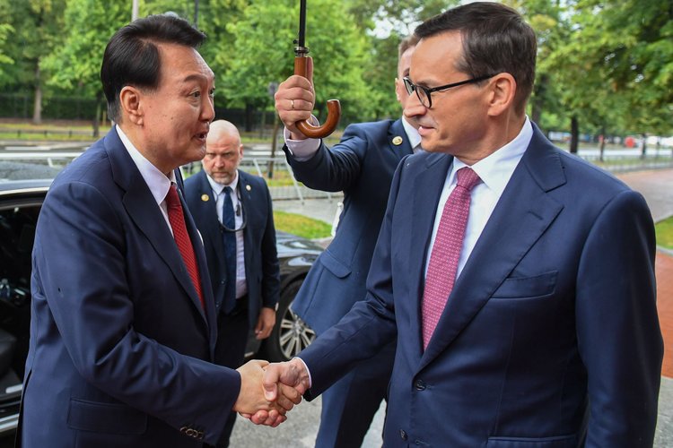 Prezydent Korei Południowej w Polsce. Morawiecki: "Partnerstwo Polski i Korei ma wymiar strategiczny"