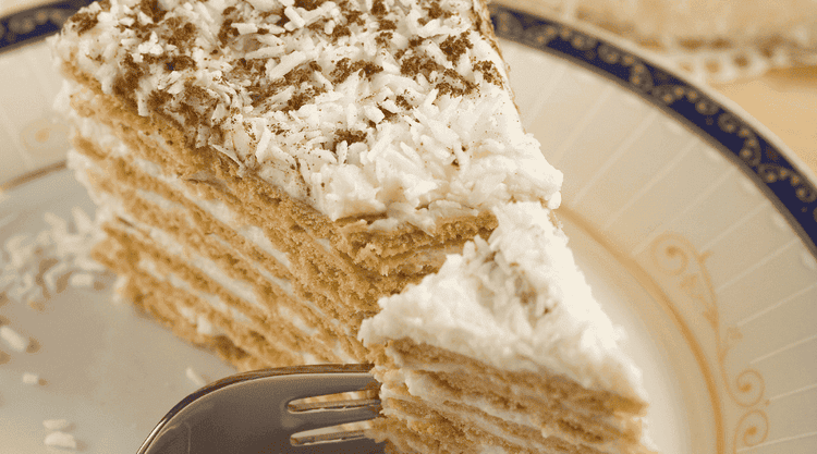 Kokosowe ciasto z adwokatem siostry Anastazji