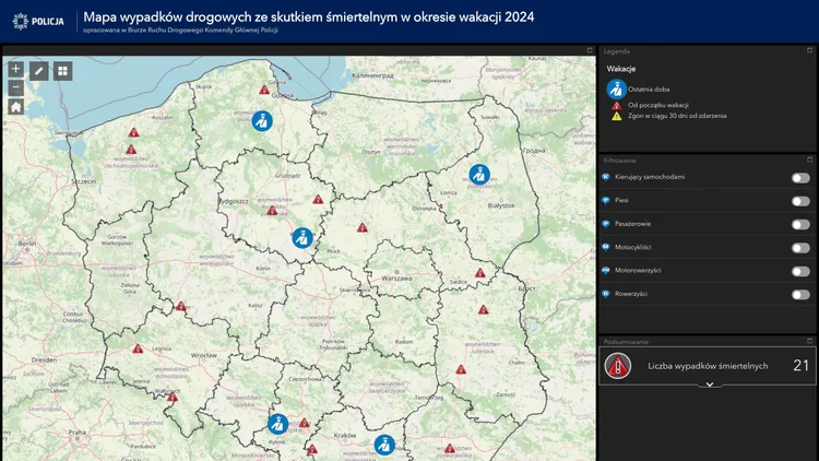 Policja zaprezentowała nową mapę. Powinien ją znać każdy kierowca