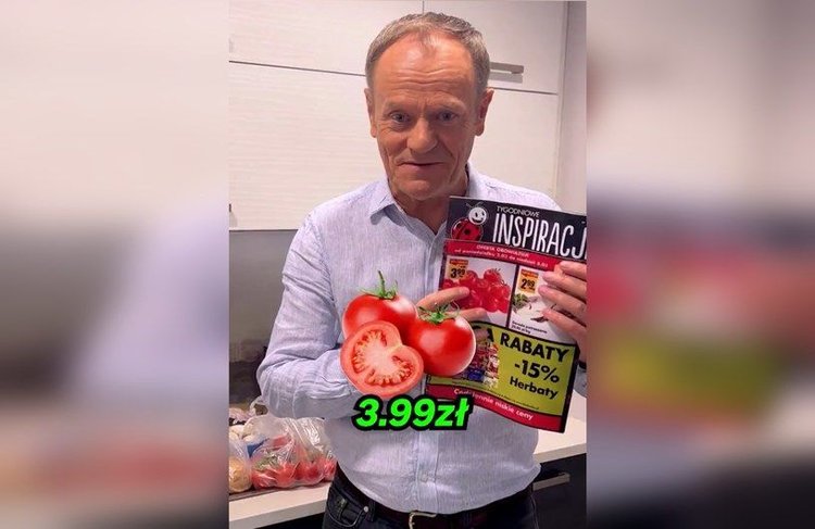 Tusk na zakupach. Wyśmiewa obecne ceny. "Moja cena cebuli to była złotówka za kilogram, dzisiaj - 6 razy więcej"