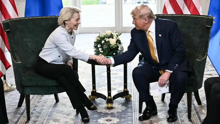 Umowa handlowa USA-UE. Donald Trump zabrał głos po spotkaniu z von der Leyen