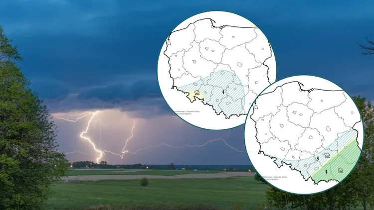 IMGW ostrzega, apogeum burzowe ma nadejść w czwartek. Tutaj zagrzmi najmocniej
