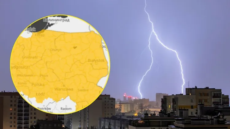 Nad Polskę nadciągają silne deszcze i burze. Pilne ostrzeżenia IMGW dla ośmiu województw