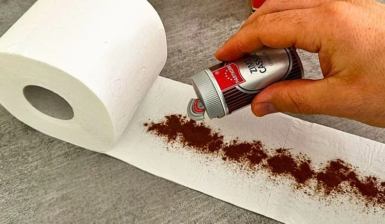 Weź papier toaletowy i posyp go cynamonem. Po chwili przetrzesz oczy ze zdumienia
