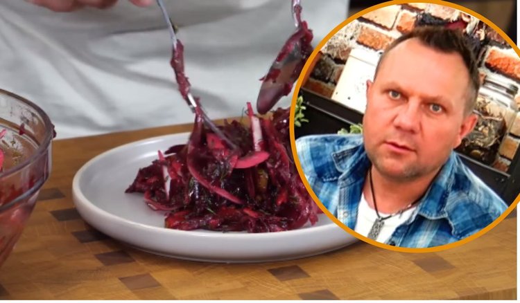 Strzelczyk wziął buraka i pokazał jak zrobić najlepszą sałatkę. Posmakuje całej rodzinie