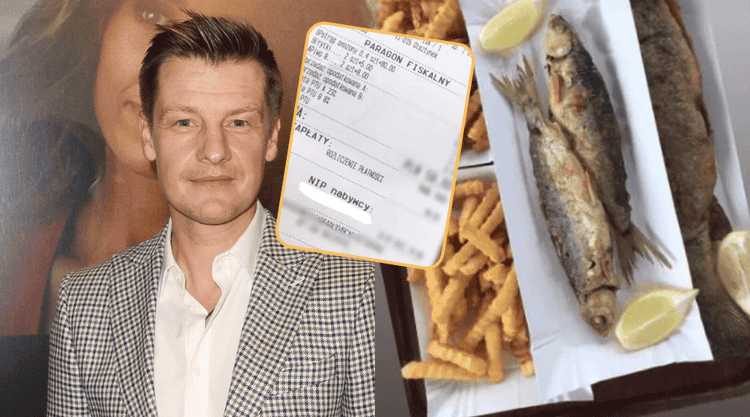 Rafał Mroczek pokazał paragon za obiad na wakacjach
