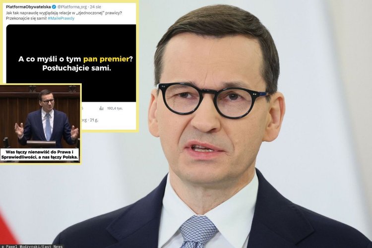 Platforma Obywatelska wykorzystała deepfake Mateusza Morawieckiego. "Niebezpieczne zjawisko"