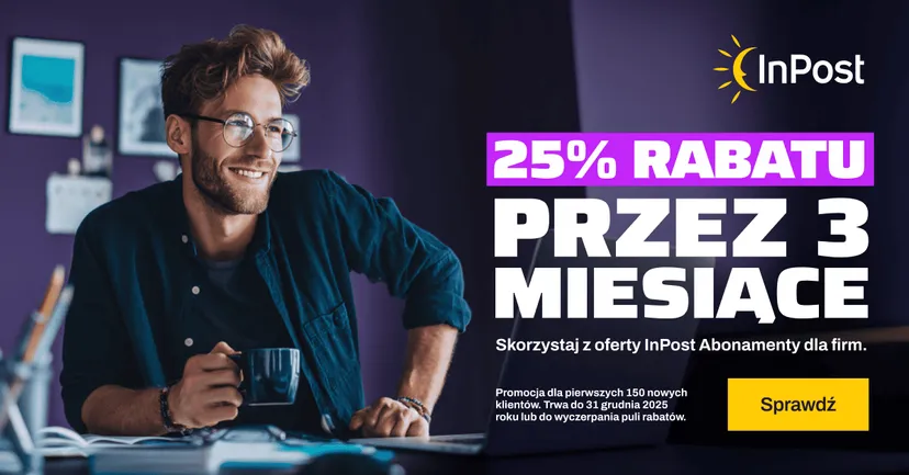 Nowi klienci InPost mogą zaoszczędzić 25% na Abonamencie dla firm. Znamy szczegóły oferty