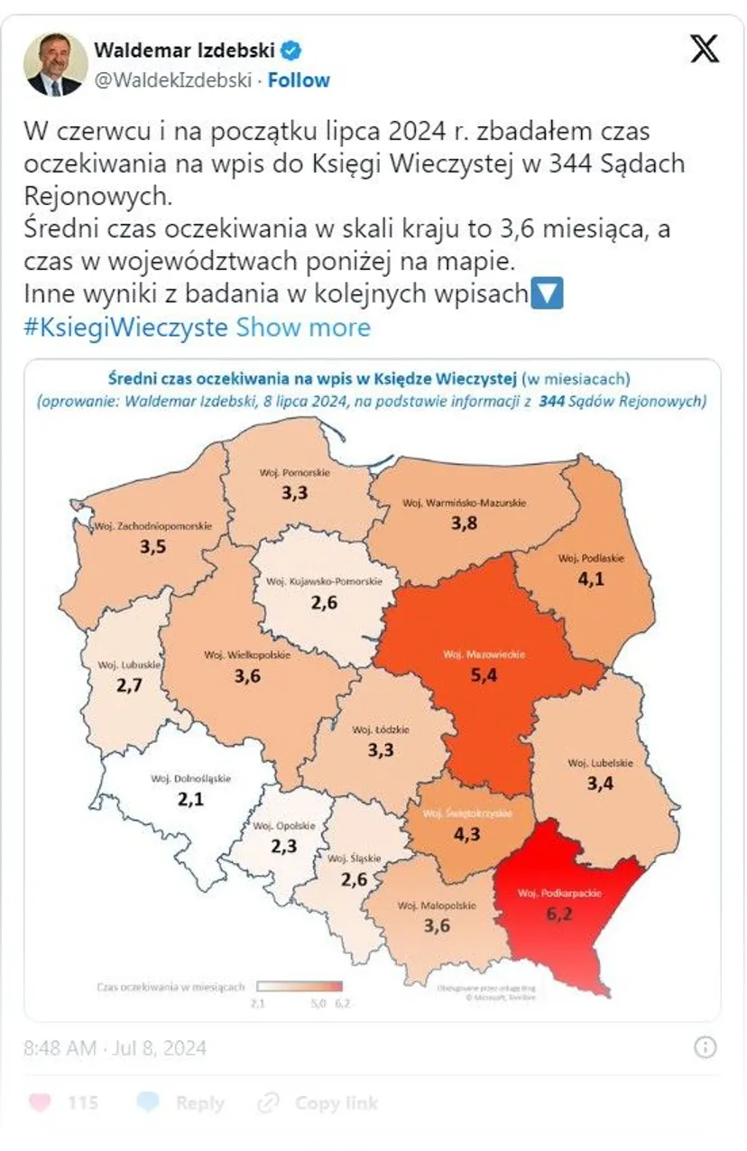 mObywatel z nowymi funkcjami. Koniec z wizytami w sądzie, księgi wieczyste dostępne w smartfonie