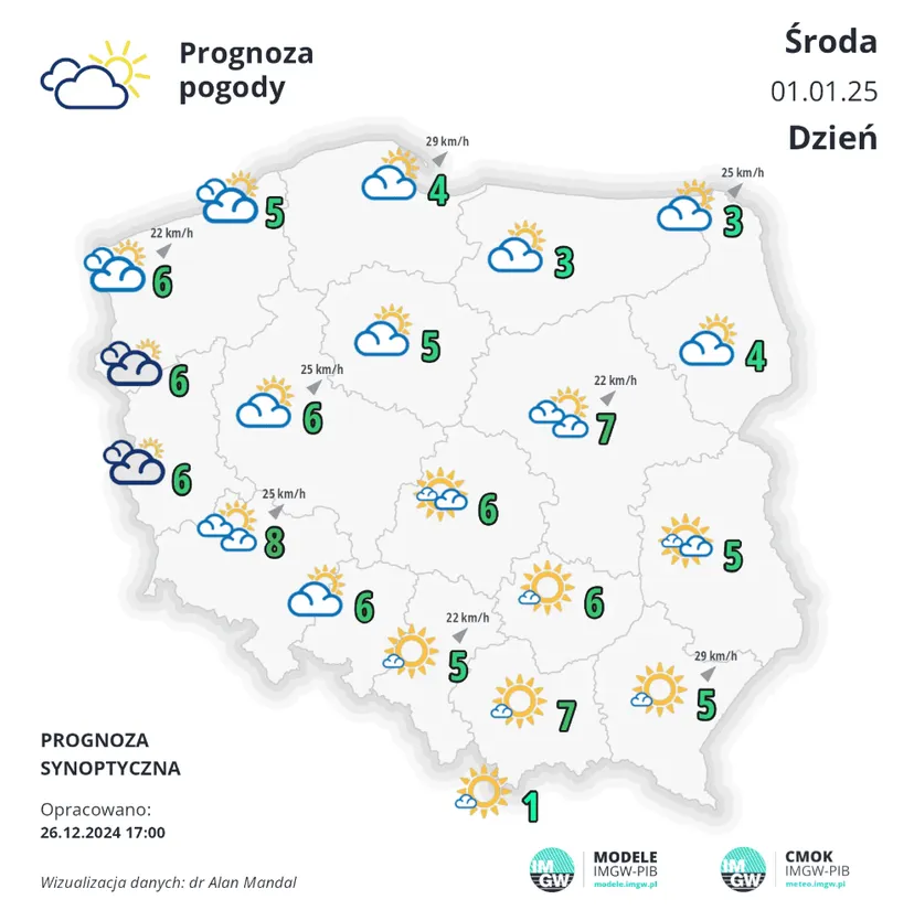 Pogoda zaskoczy nas w Sylwestra i Nowy Rok. IMGW podał prognozy