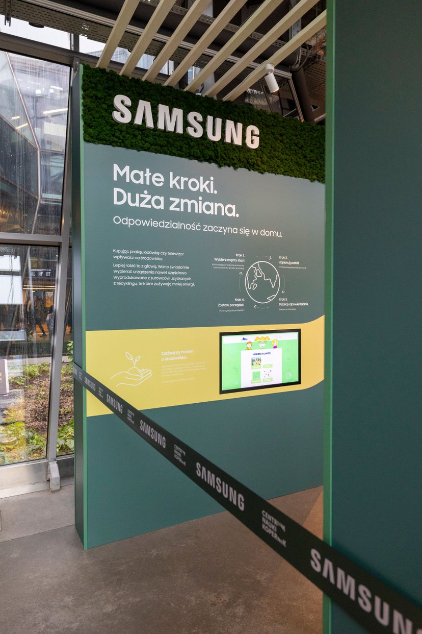 Małe Kroki. Duża Zmiana – nowa interaktywna strefa Samsung w Centrum Nauki Kopernik