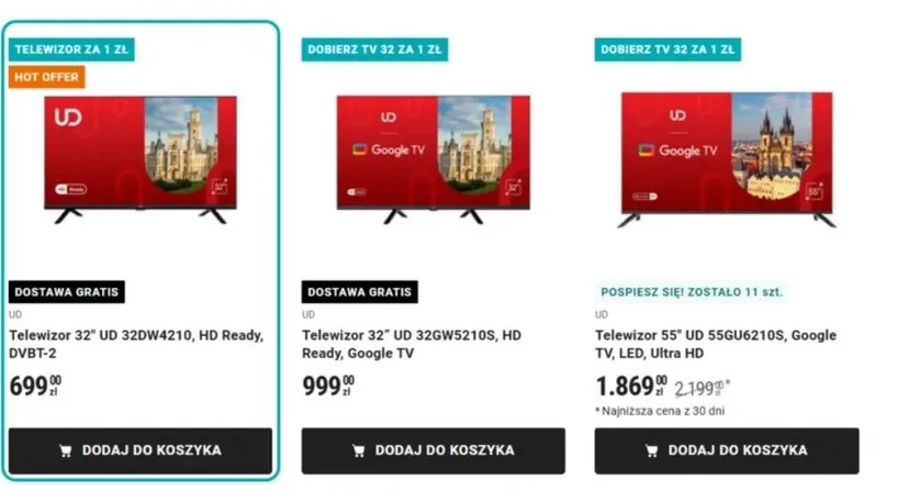 Biedronka odpaliła promocję petardę. Telewizory, roboty sprzątające i gadżety w niskich cenach