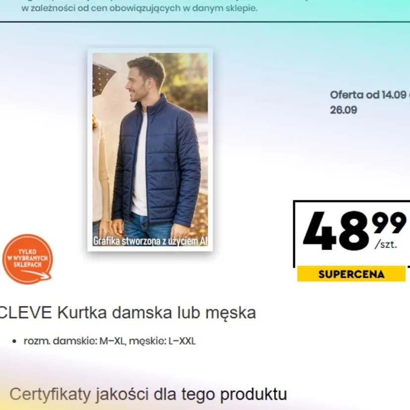 Szalone promocje w Biedronce od 14 września. Przeceny na jesień, kurtki i buty poniżej 50 zł. U konkurencji 3 razy drożej